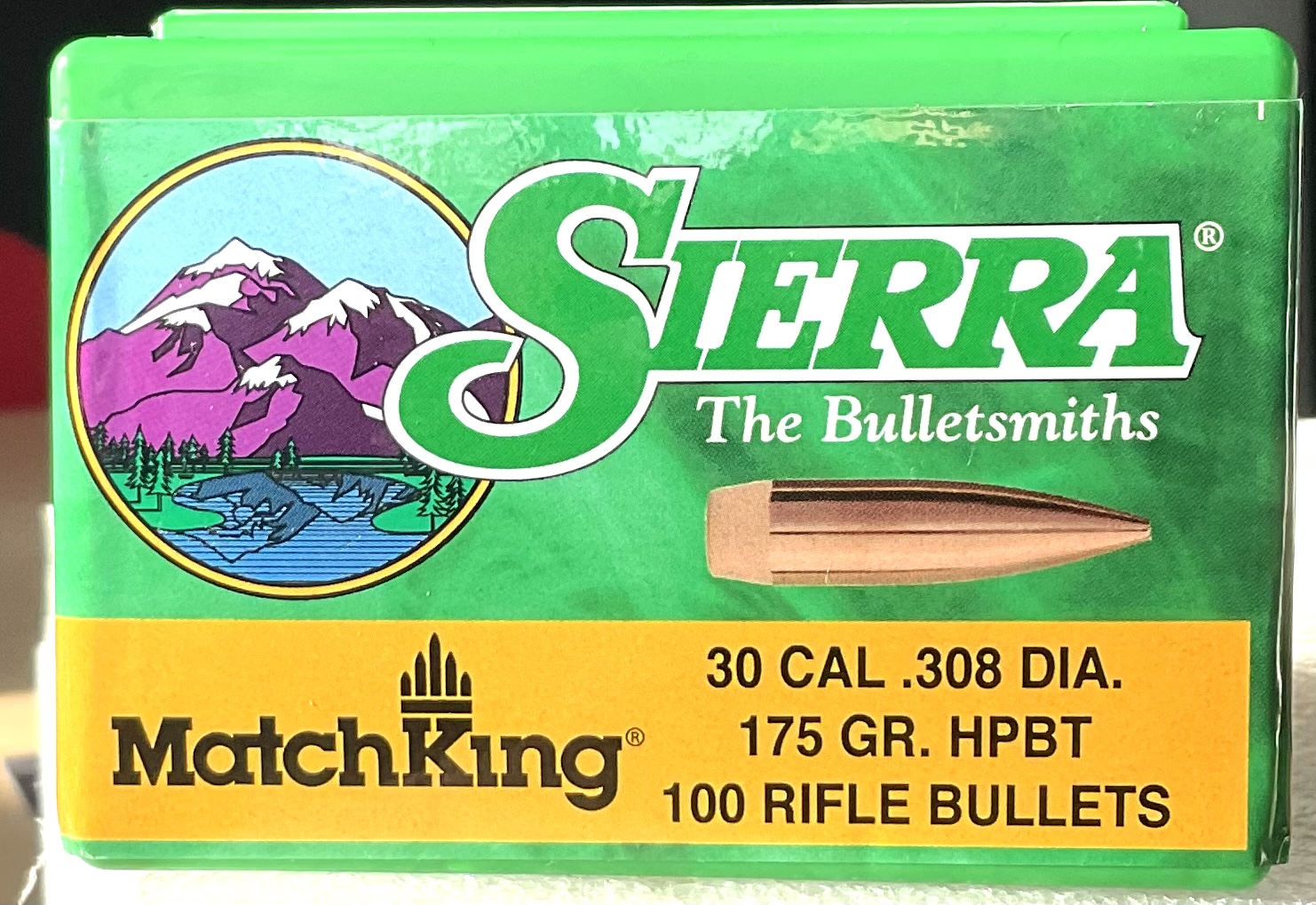 Pociski Sierra MatchKing 30/7,62mm .308 175gr HPBT (100szt) - Magazyn ...